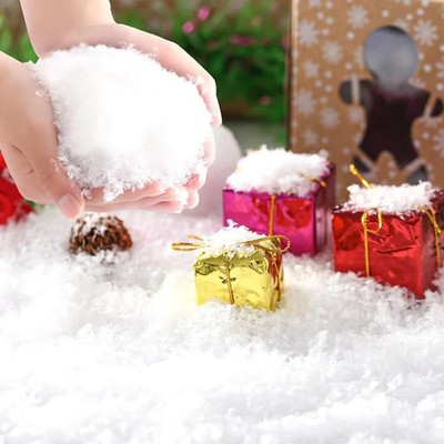 Künstliches Schnee Pulver Dekorationsmaterial für Winter Szenen DIY Wanderräume