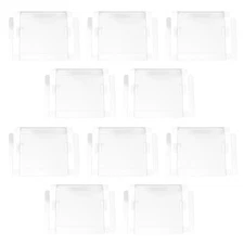 10* Transparent Game Card Box Protectors Crystal Clear Cases For Nintendo NES;