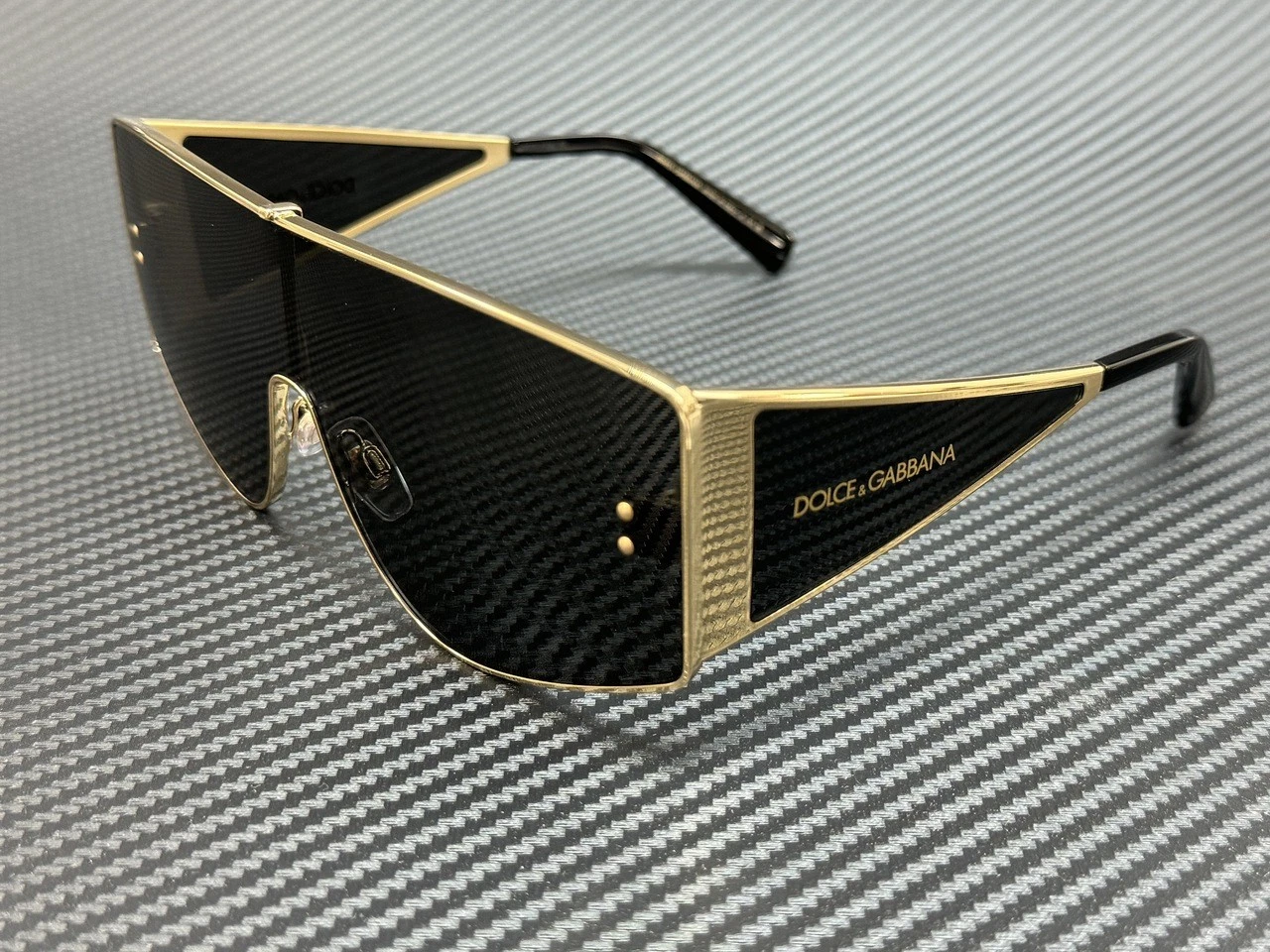 Dolce Gabbana — DOLCE & GABBANA DG2305 02 87 Gold Grey Men's 70 mm Large Sunglasses