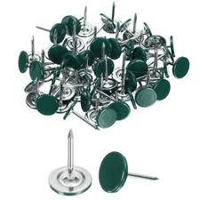 60Pcs Upholstery Tacks 11mmx17mm Flat Head Thumb Tack Green