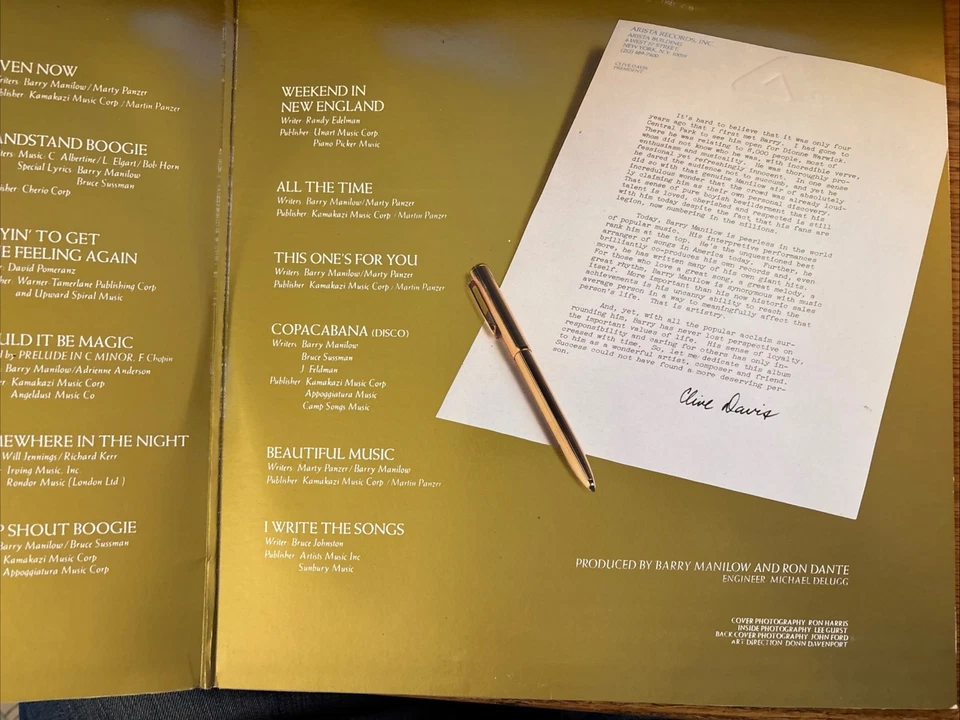 Barry Manilow - "Greatest Hits" - Double LP - Image 4 of 4