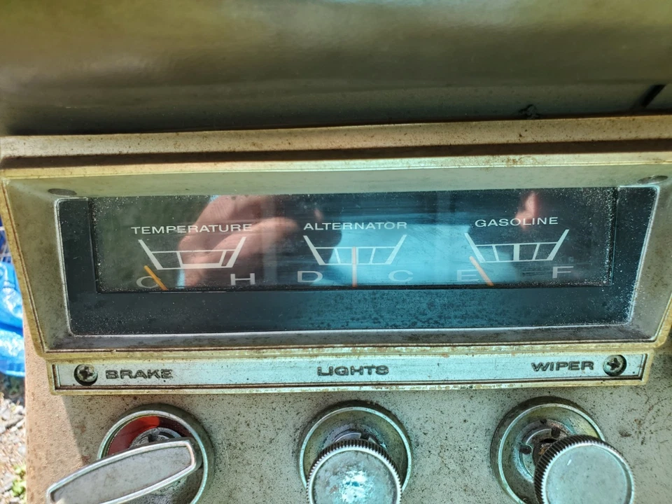 1965 Plymouth Fury factory AC dashboard and heat/AC fanbox Foto 4 de 4