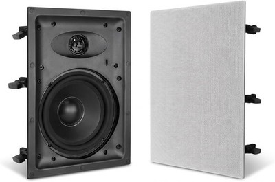Herdio 1 Pack 2-Way 6.5 Inch in-Wall Speaker 100W Home Theater Whole House Audio