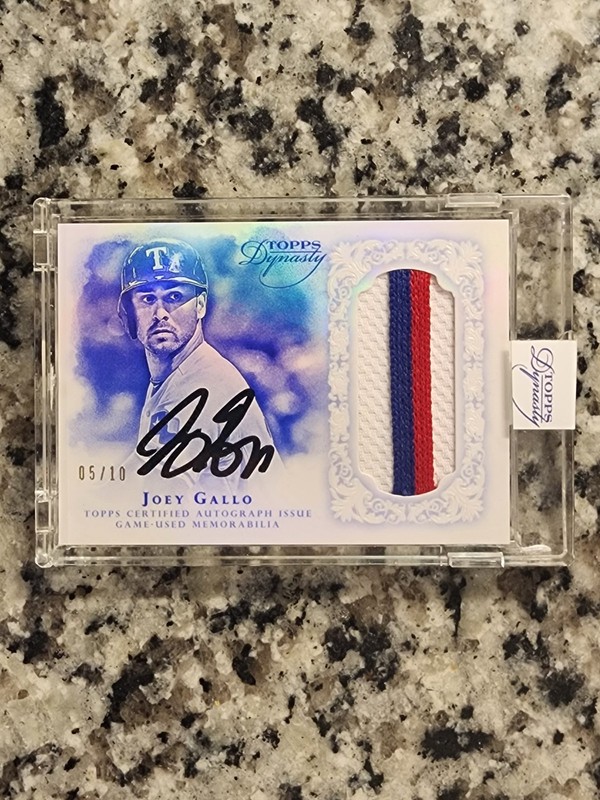 2015 Topps Dynasty Joey Gallo RC Patch Auto /10