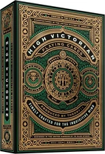 High Victorian Playing Cards Green