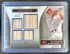 2024 Topps Museum Mark McGwire Quad Relics Legends Bat Copper #/49