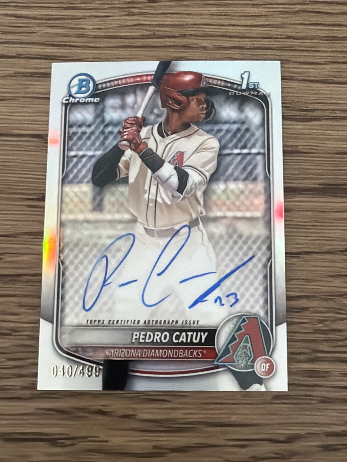 2025 Bowman Chrome - Pedro Catuy #CPA-PC 1st Refractor Auto /499