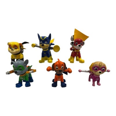 Paw Patrol Super Welpen mit Umhängen und Clip On Action Packs X6 Full Set. Selten