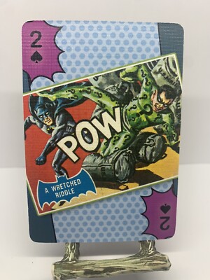 Vintage Batman DC Comics Poker Card - Two Spades A Wretched Riddle