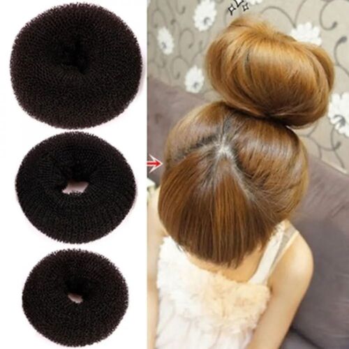Hair Clip Hair Bun Maker Foam Sponge Easy Big Ring Hair Bun Donut  Girls Women - Afbeelding 1 van 15