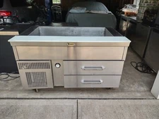 RANDELL 55 INCH STAINLESS STEEL REFRIGED SANDWICH/SALAD PREP TABELMODEL # 51355L