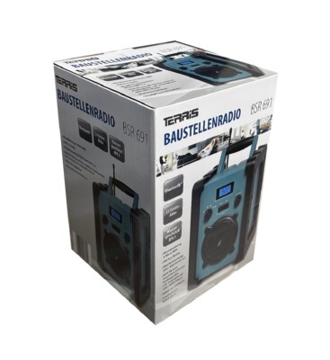 Blaupunkt Terris BSR 691 Baustellenradio mit Akku  Tragbares Radio mit Bluetooth