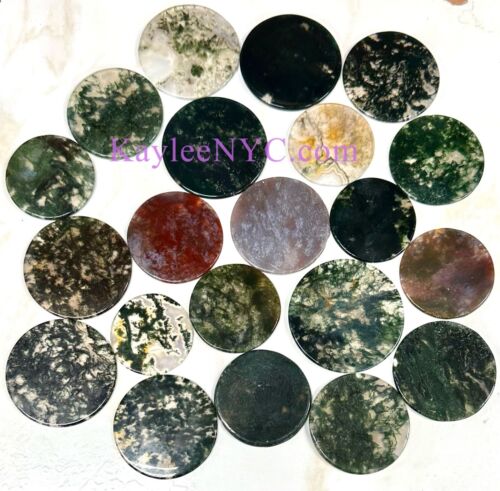 Wholesale Lot 1 Lb Natural Moss Agate Slab Crystal Nice Quality Healing - Picture 3 of 11