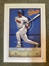 2002 Fleer Authentix First Row #088/150 Sammy Sosa #23