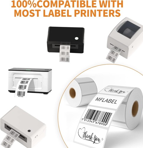 Durable 2-1/4 x 1-1/4 Shipping Labels - 12 Rolls, Compatible with Major Printers - Picture 6 of 9