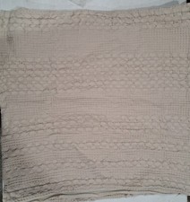 24x24 Throw Pillow Covers Set of 2, Decorative 24 x 24 Inch / 60 x 60cm Cream