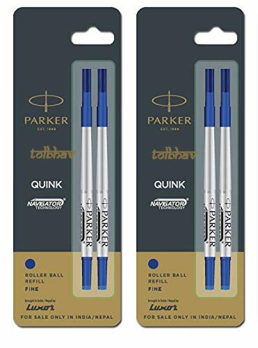 Parker Quink Stylo à Bille Recharge Bleu Encre Pointe Fine Neuf 0.5mm - Picture 5 of 8