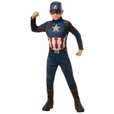 Captain America Avengers Endgame Boys Classic Costume Licensed Marvel Jumpsuit