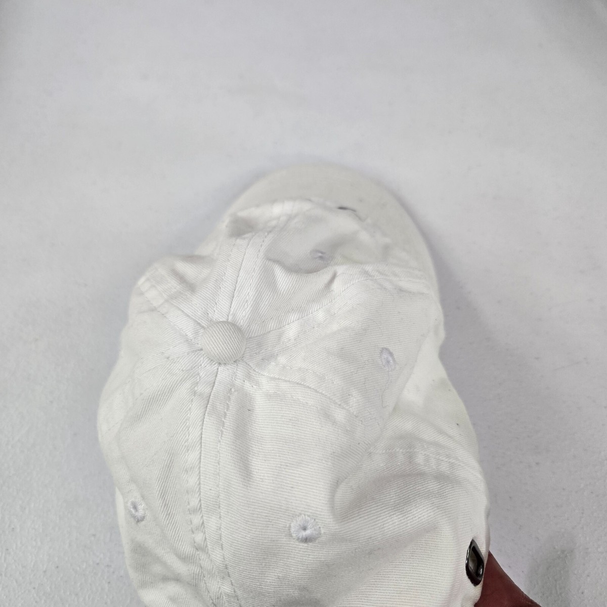 Stussy Men Hat OS White International Clear Logo 6 Panel