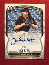 2023 Bowman - Paper Prospect Autographs Jackson Wolf #PPA-JWF (AU, RC)