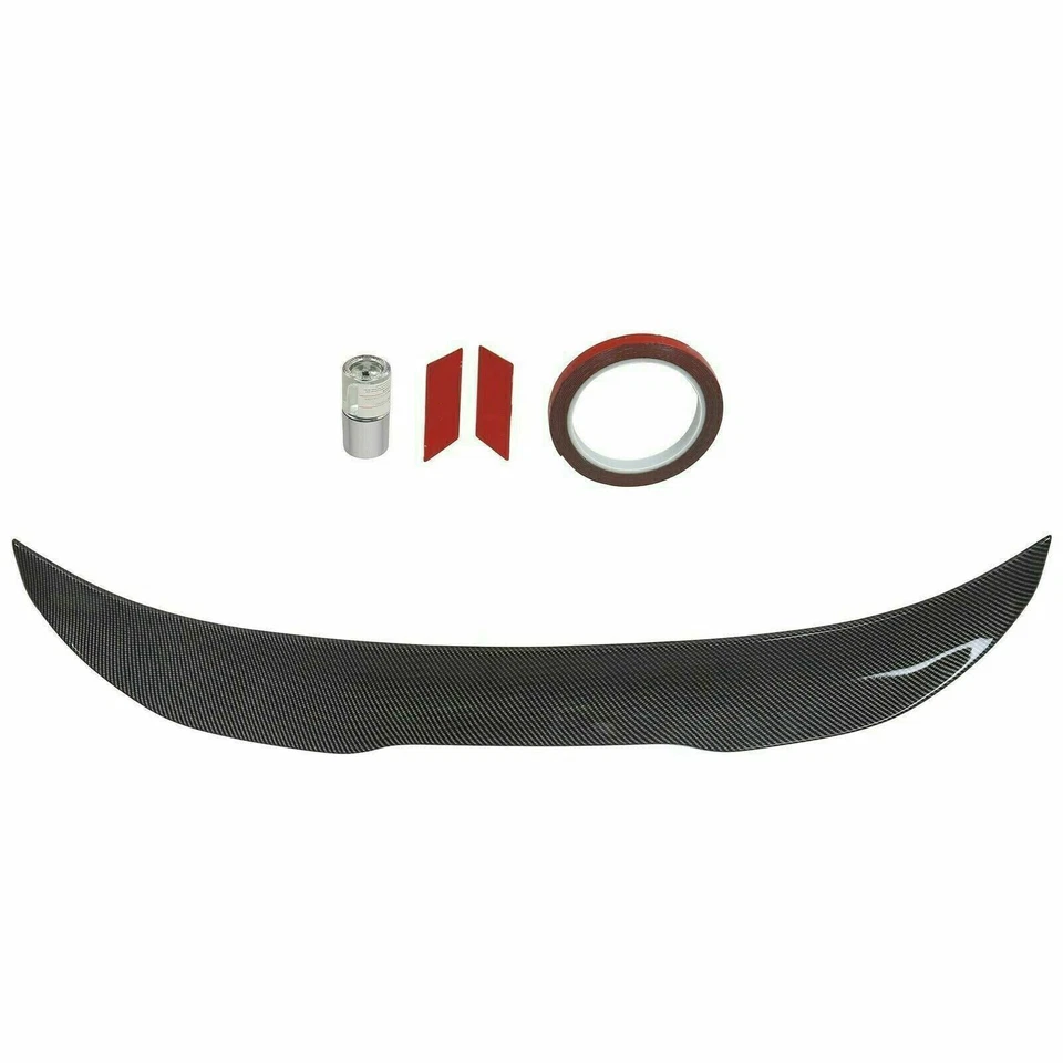 Carbon PSM Style For 15-18 BMW F80 M3 & 12-18 F30 330i 328i Trunk Spoiler Wing Foto 3 de 4