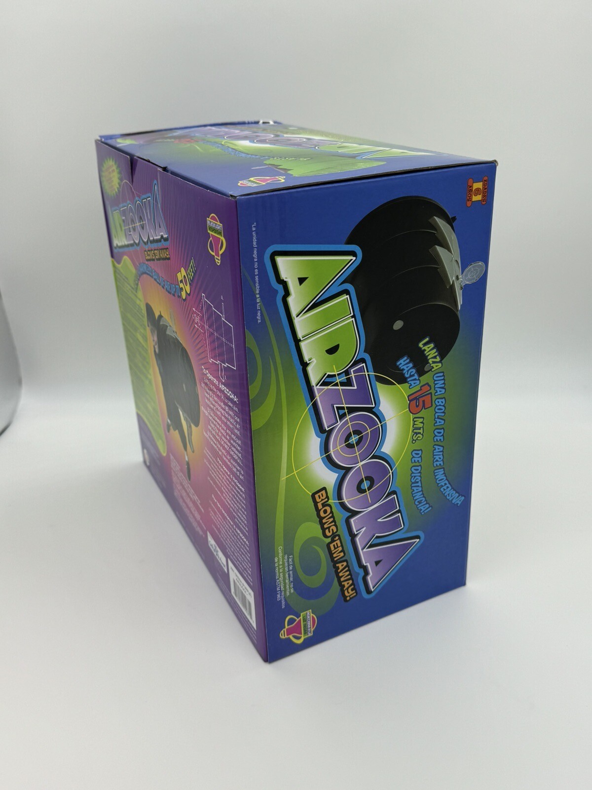 Airzooka Toy, Hand Held Vortex Air Gun, Green/Purple By Can You Imagine NEW! eBay