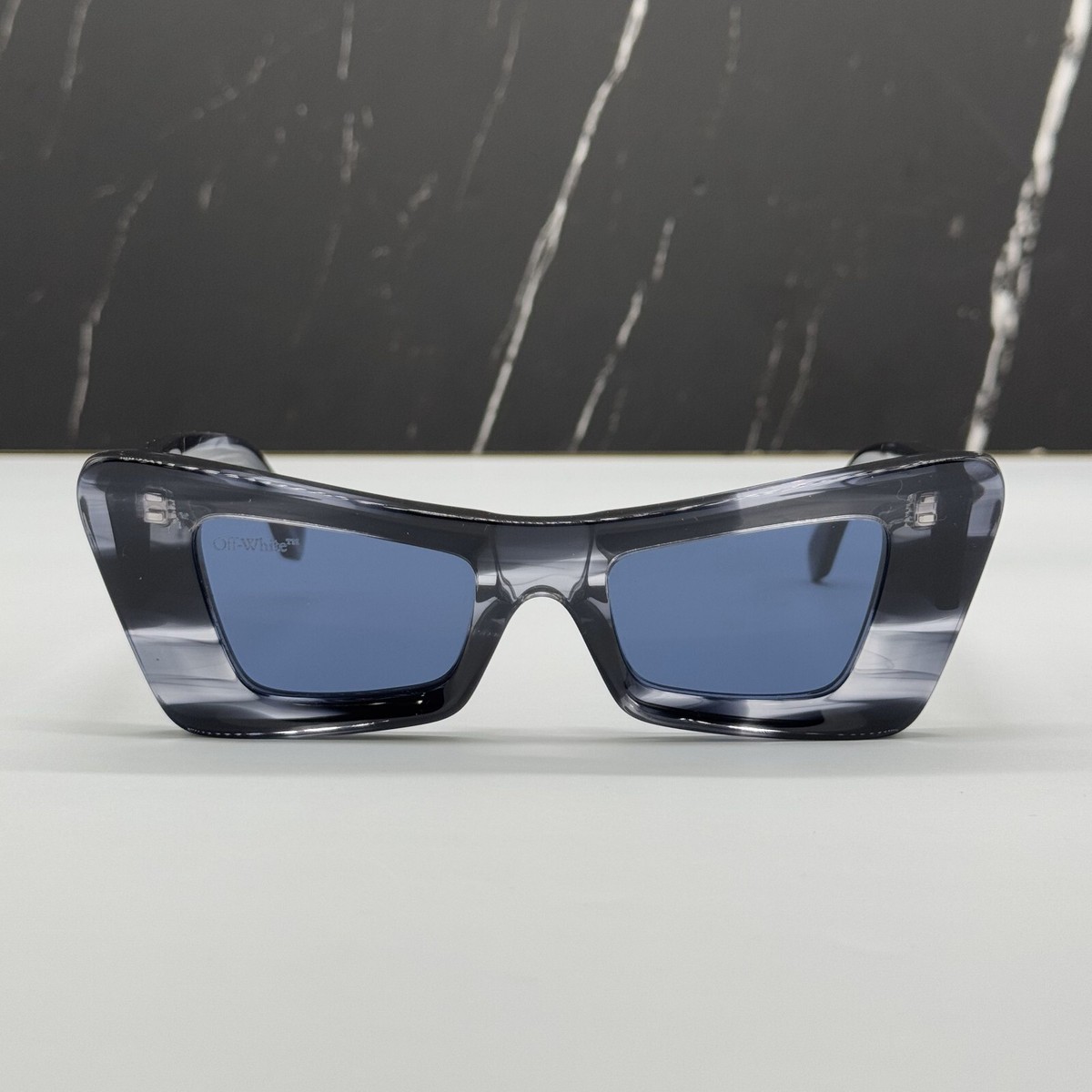 NEW OFF-WHITE SUNGLASSES, GREY BLUE WOMEN EYEWEAR OFF-WHITE  display picture 3