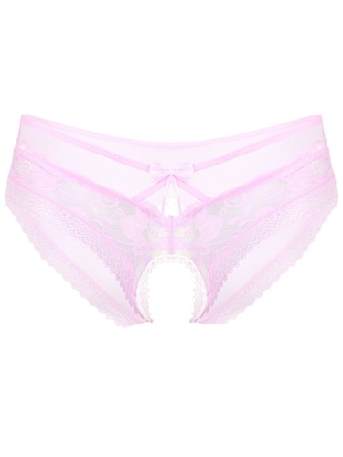 Calzoncillos para hombre sin entrepierna ropa interior Sissy malla transparente bragas de encaje - Imagen 66 de 181