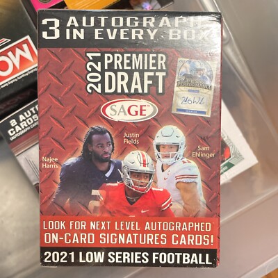2021 Sage Premier Draft Blaster Box Factory Sealed-3 AUTOS PER BOX