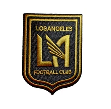 Los Angeles FC Soccer Team Crest MLS FC Club Logo  3in Iron / Sew-On Patch