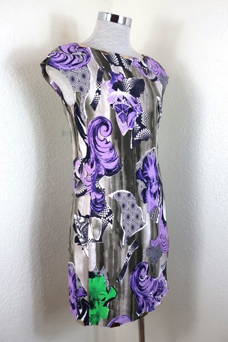 VERSACE Collection Cocktail Bodycon Sheat Dress Embellished Small Med 40 6 7 8 - Picture 3 of 24