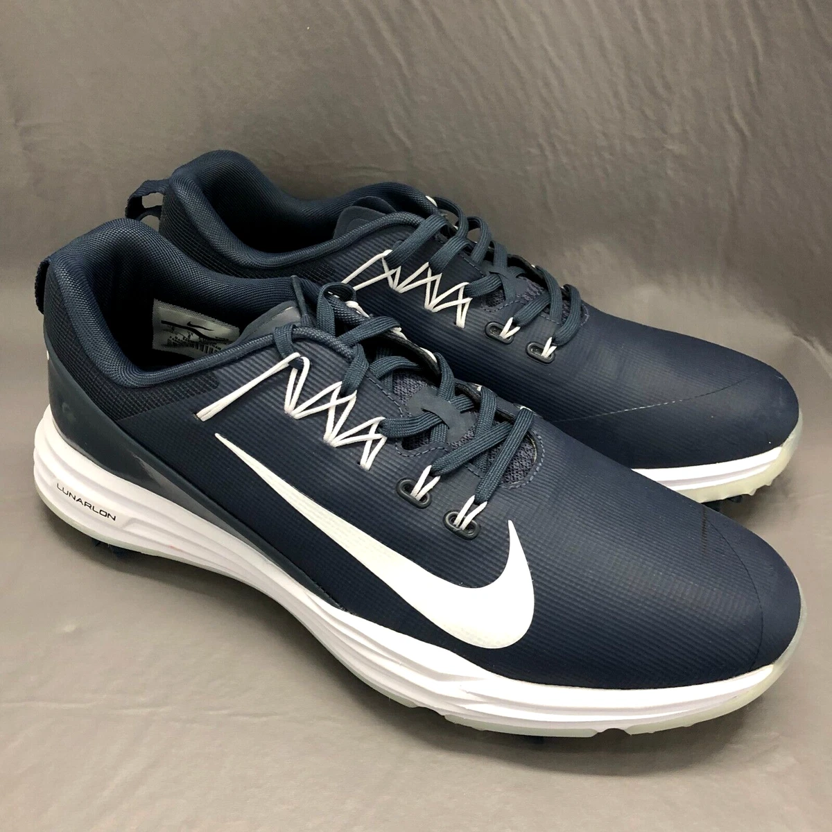 Nike Lunar Thunder Navy Golf Shoes Cleats Mens Sz 9 | eBay