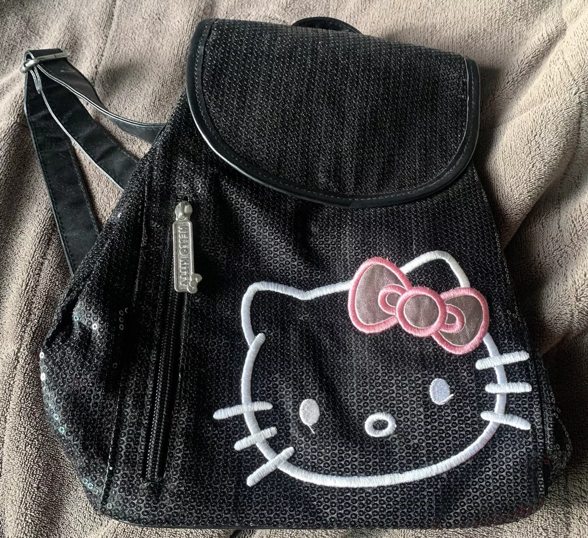 Hello Kitty Black Sequins Backpack