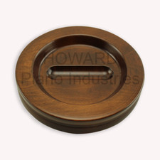 Wood Piano Caster Cups Medium Size Walnut Satin Finish Sold Individually 