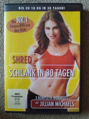 Shred Schlank in 30 Tagen die Nr 1 Fitness DVD aus den USA mit Jillian Michaels 