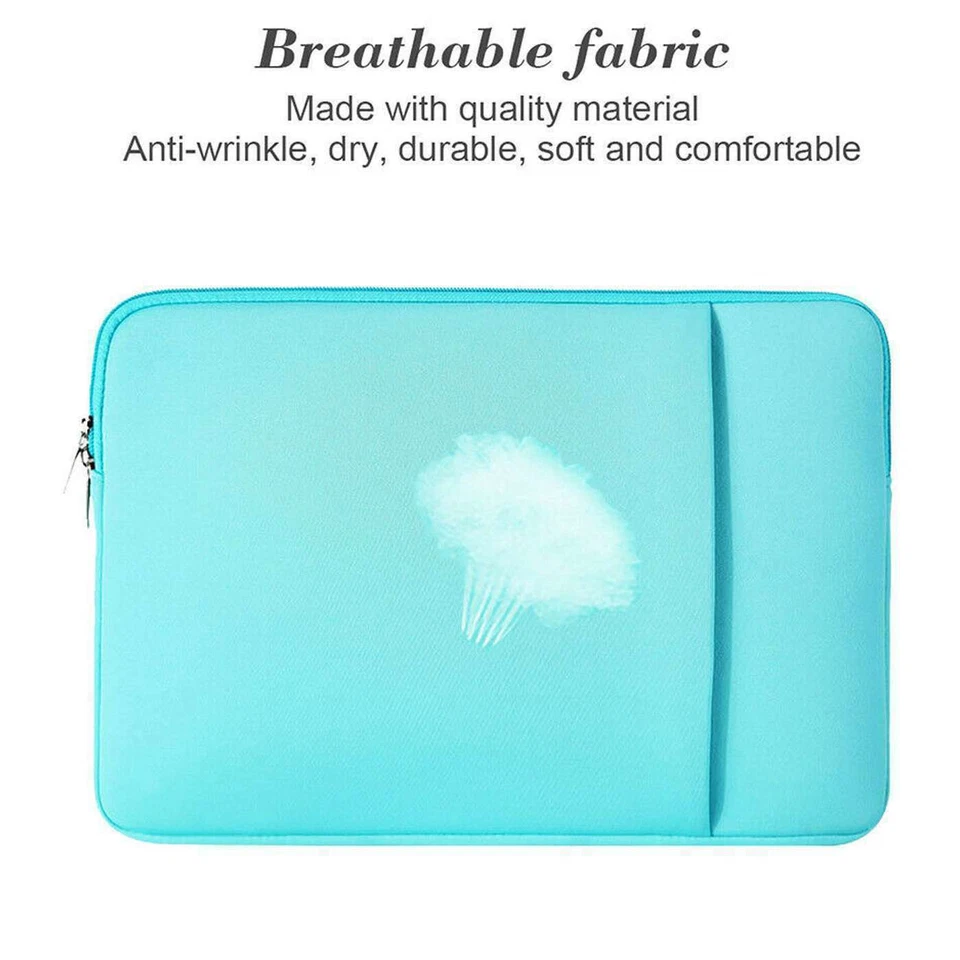 Tablet Laptop Neoprene Sleeve Case For 11" 12" 14" 15" inch Zip Bag Pouch Cover - Image 3 of 4