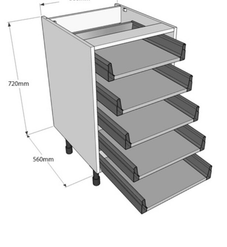 MFC Flat Pack KITCHEN UNITS - BASE - WALL - CABINET - CARCASS - HINGES - DRAWERS - Picture 61 of 111