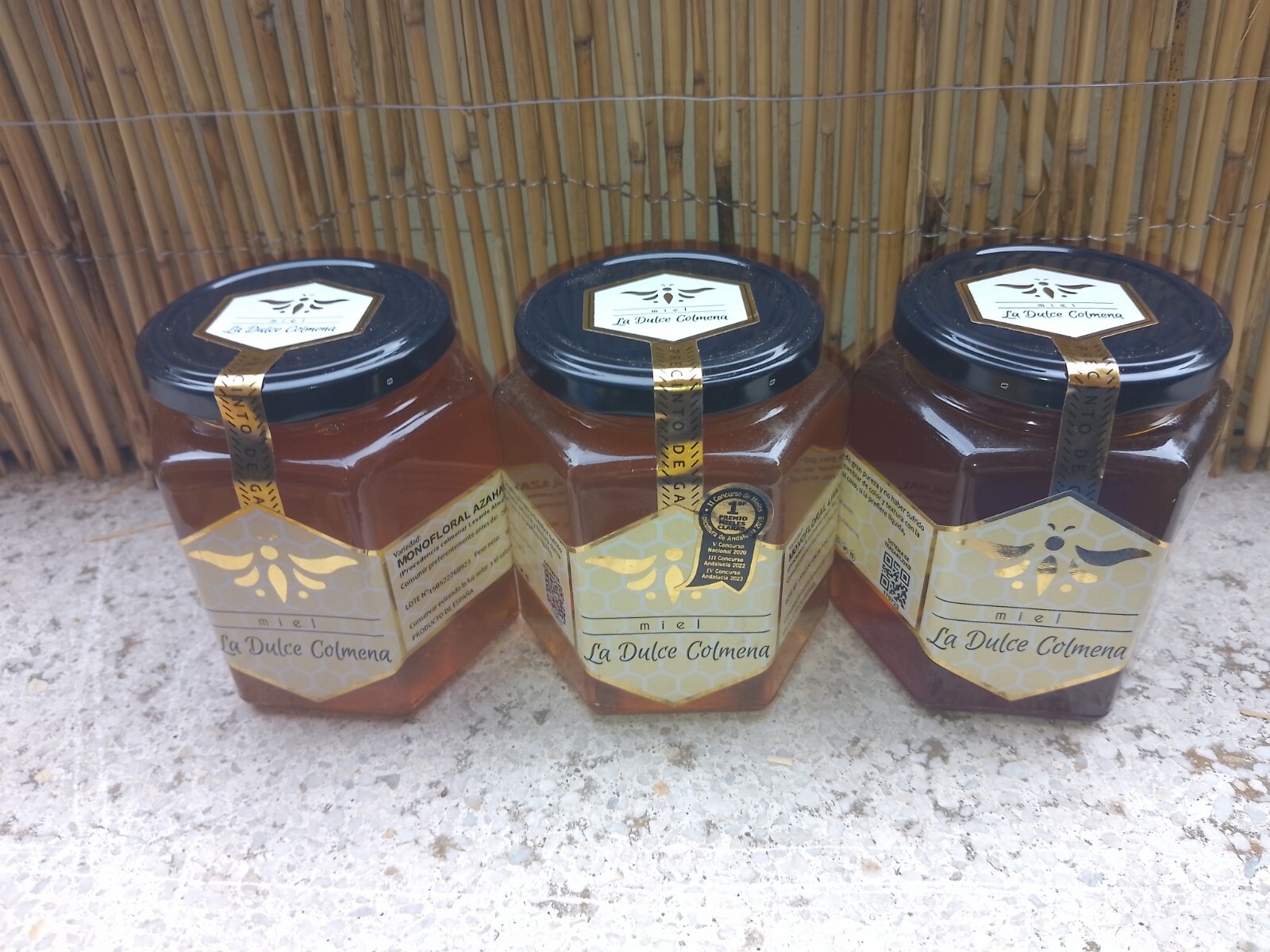 Trío de Deliciosas Mieles: Limón, Tomillo y Azahar - 500g cada una