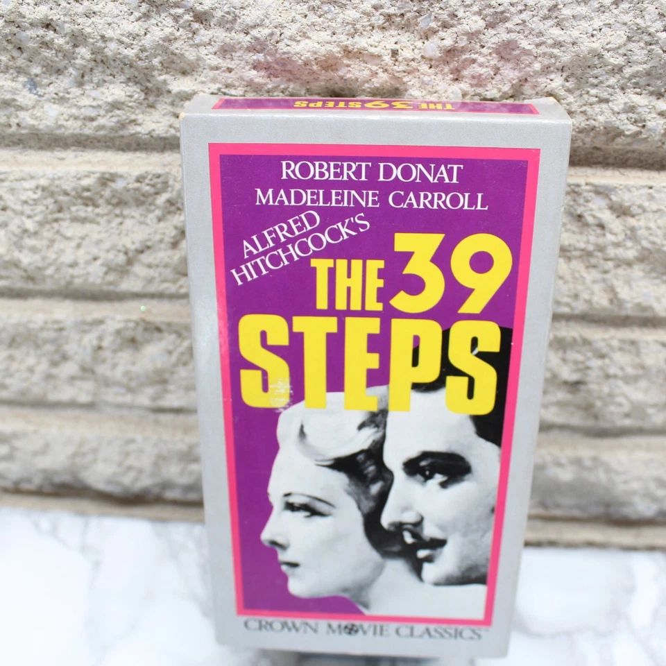 Alfred Hitchcock's The 39 Steps VHS Robert Donat Madeleine Carroll Foto 2 de 4