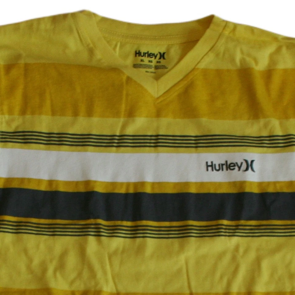Hurley Big Boys Blazing Yellow Stripe Short Sleeve T-Shirt Size: XL - NWT - Image 4 of 4