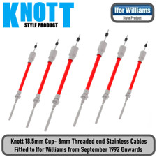 Knott Style Stainless Brake Cable Kit for Ifor Williams Flatbed LM166G/TRI
