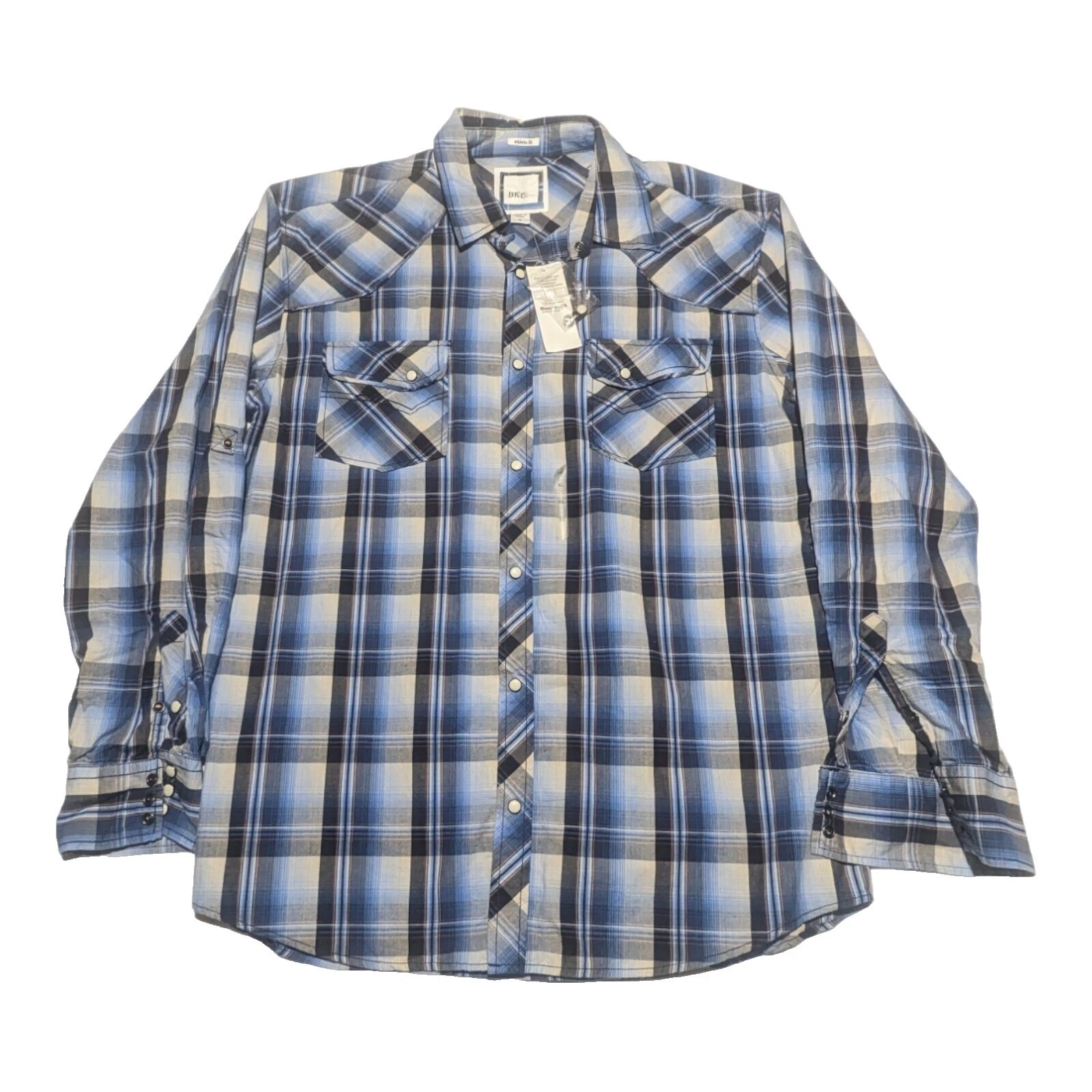 Повседневные мужские рубашки на пуговицах Buckle хлопок