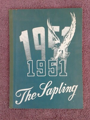 ''SAPLING'' 1951 PEMBINE H.S. ORIGINAL SCHOOL YEARBOOK  PEMBINE WIS. GRADES 1-12