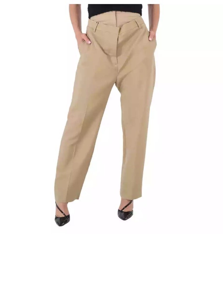 Burberry Runway Ladies Trousers Double Waist , New Women Pants US