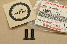 NOS OEM Kawasaki EX250 EX500 KL650 KLF300 KZ1000 VN750 ZG1000 ZN1300 Bolt Pair