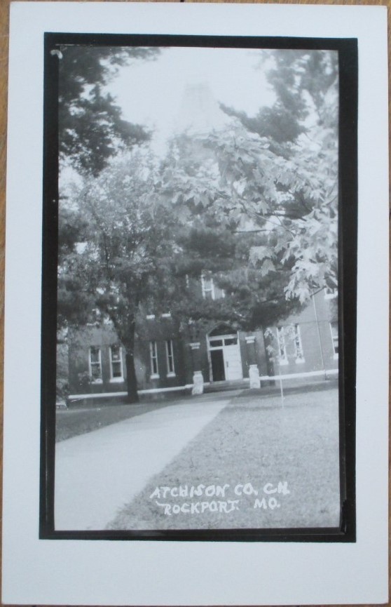 Rockport, MO 1940 Realphoto Postcard Atchison County Court House