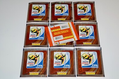 Panini WM 2010 Südafrika 10 OVP Tüten silber Top/Rare