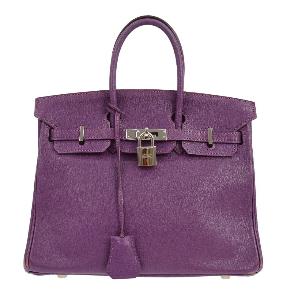 Best09 Hermes Cassis Chevre Myzore Birkin 25 Handbag 30.M □H KQ02008