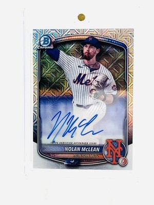 2025 Bowman Chrome Prospect Mega Box Autographs Nolan McLean #BMA-NM