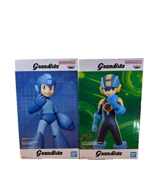 Rockman & Rockman EXE Grandista Anime Figure Set Banpresto Japan New